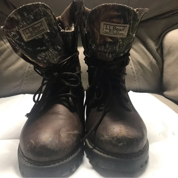 L.L. Bean MEN’S hinting Boots Size 8 Leather excellent for use by hunters or sno - Picture 4 of 17